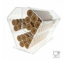 E-070 PCN Porta coni in plexiglass trasparente orizzontale