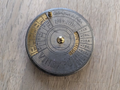 French vintage calendrier - -,