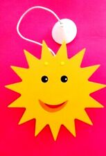 LAMPADARIO LUCE LAMPADA A SOSPENSIONE CAMERETTA BAMBINI FORMA SOLE IN LEGNO