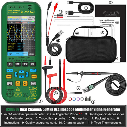 Oscilloscopio portatile 50mhz - oscilloscopio,