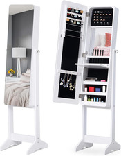 Armadio Portagioie Portagioielli Con Specchio Regolabile E Illuminazione LED, Le