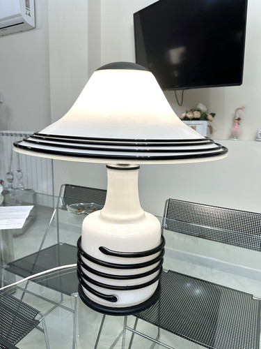 Lampada tavolo vetro opaline - lampada,