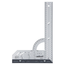 wolfcraft Squadra multiuso I 5205000 I Per misurare, tracciare, disegnare e tagl