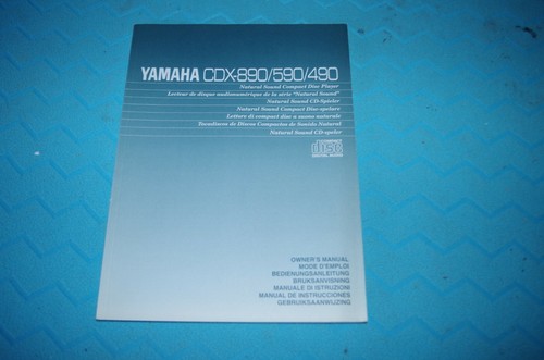 Yamaha cdx 890 590 490 - cdx, manuale