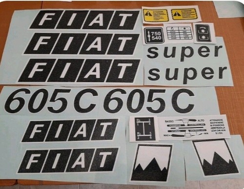 Kit adesivi decalcomanie fiat - adesivi,