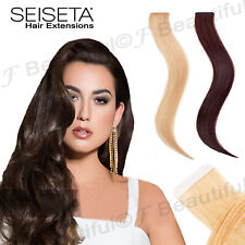 Hair Extension Biadesive Tape in SEISETA 6 Fasce da 4 cm Capelli Veri Remy