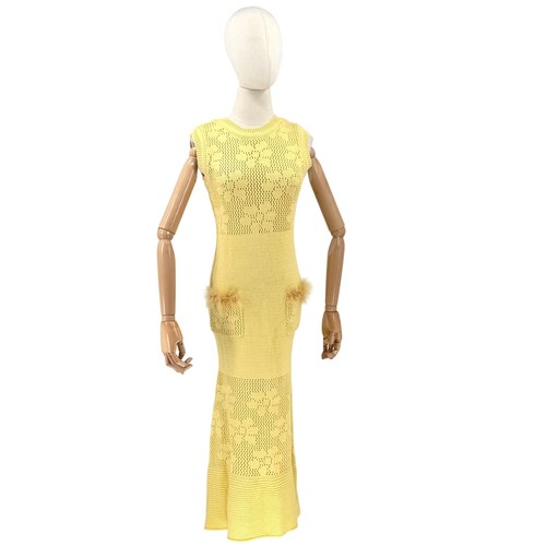Abito smanicato anewsta giallo - anewsta,