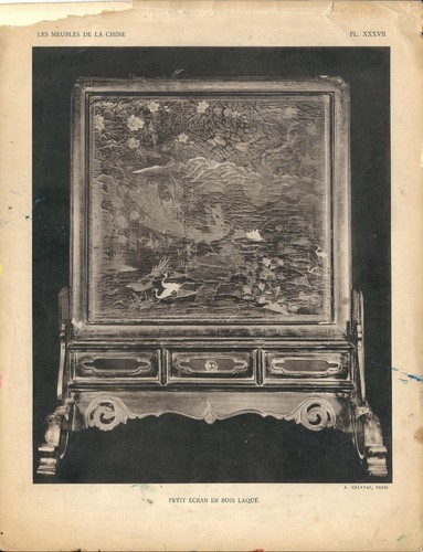 Stampa antica mobiletto cinese - antica,