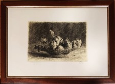 MASSAGRANDE MATTEO INCISIONE ACQUAFORTE SU FONDINO