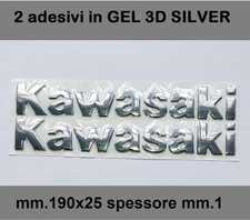 2 adesivi KAWASAKI  GEL 19 Cm