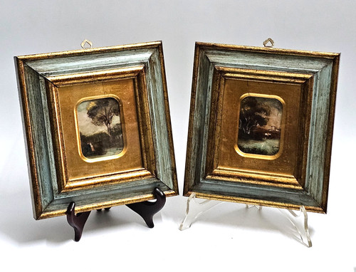 Coppia miniature antiche - coppia,