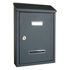 Alubox Cassetta posta con tettuccio (24,5x7x36cm) PRIMA MAXI Grigio ghisa