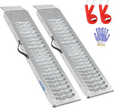 2 Rampe Di Accesso in Acciaio per Rimorchi, Auto, Garage, Moto Elettriche, ATV, 