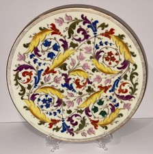 PIATTO LIMOGES ORO DIPINTO A