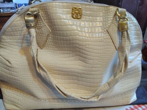 Borsa bianca pelle - borsa, in