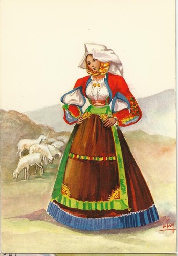 Costumi sardi atzara - costumi,