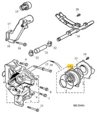 MG ROVER 200/25/800/600/MG ZR/ZS 2000cc POMPA ACQUA REFRIGERANTE OEM GWP2709