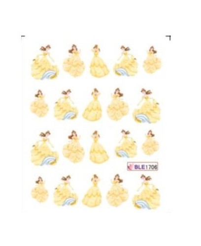 Adesivo unghie disney belle - adesivo,