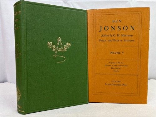 Ben jonson volume volpone - v:,