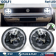 FARI Full LED Per VOLKSWAGEN GOLF MK1 Luce Bianca 6500K Angel Eyes OMOLOGATI 60W