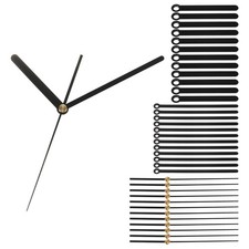 Lancette Orologio, Set 12 Kit Lancette Orologio Meccanismo Movimento Alluminio,Nero,A05