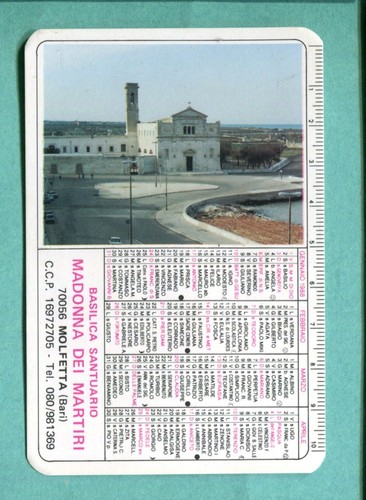 Calendario tascabile - calendario,