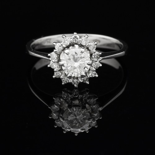 Anello solitario princess - anello,