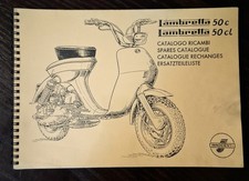 Catalogo parti di ricambio meccanica e carrozzeria Lambretta LUI 50 c e 50cl
