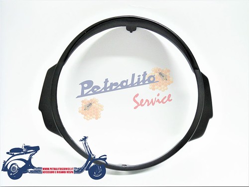 Ghiera faro nera per - vespa, px