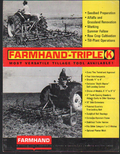 Farmhand triple coltivatore - k,