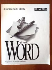 Microsoft WORD Programma di elaborazione testi - Manuale dell'utente