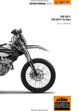 MOTO KTM 2019 - 250 EXC-F SEI GIORNI - MANUALE DI SERVIZIO OFFICINA