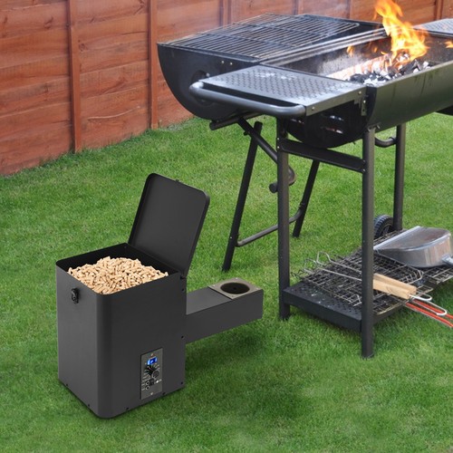 Pellet smoker hopper assembly - smoker,