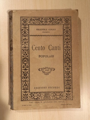 Cento canti popolari - , religiosi