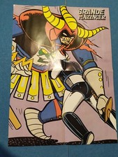 POSTER GRANDE MAZINGA MAZINGER GENERALE NERO VINTAGE ED FABBRI ANNI 80 ORIGINALE