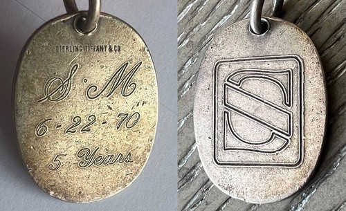 Tiffany tag 1970 vintage - tag,