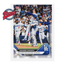 Yoshinobu Yamamoto chiude le World Series 2025 MLB Topps NOW Card 925 prevendita