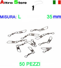 50 GIRELLE CON MOSCHETTONE ALTA QUALITA' MIS. L - PESCA SURF BOLOGNESE PALAMARO 