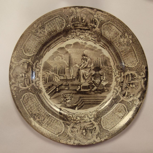 Antico piatto ceramica - piatto,