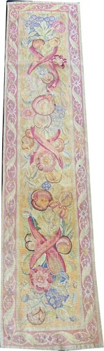 Antico arazzo francese runner