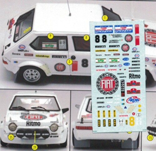 Decal fiat ritmo 75 gr2 - decal,