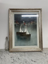 Lido bettarini olio tela - lido, su