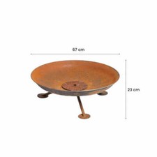 braciere in acciaio corten