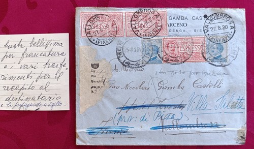 1920 regno lettera espresso - 1920,