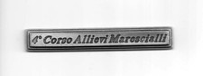ESERCITO ITALIANO - PIASTRINA DI METALLO "4°CORSO ALLIEVI MARESCIALLI"