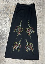 Vtg Black Skirt Palena