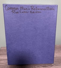 Common Mans KJV Riferimento Bibbia-Pelle di Agnello, Edizione Lettera Rossa