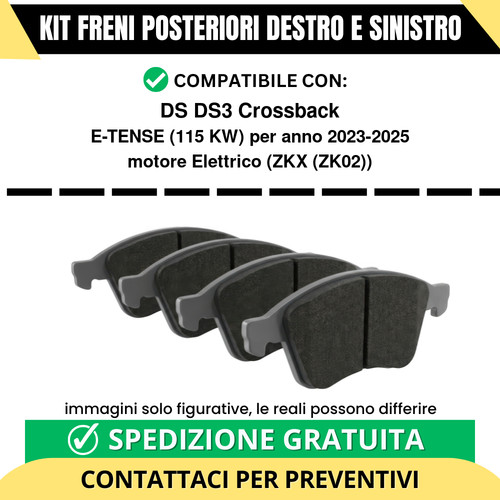 Pastiglie freno posteriori - posteriori, ds