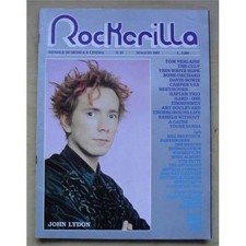 PUBLIC IMAGE LTD ROCKERILLA MAGAZINE MAY 1987 JOHN LYDON COVER WITH MORE INSIDE 