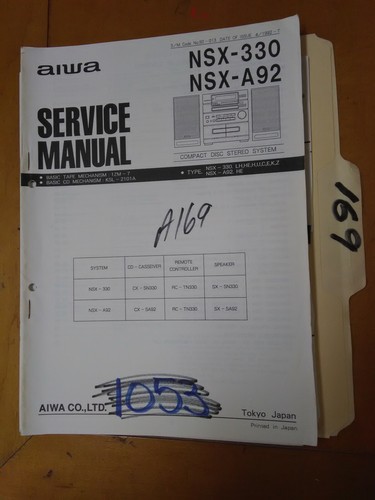 Aiwa nsx 330 - manuale, di